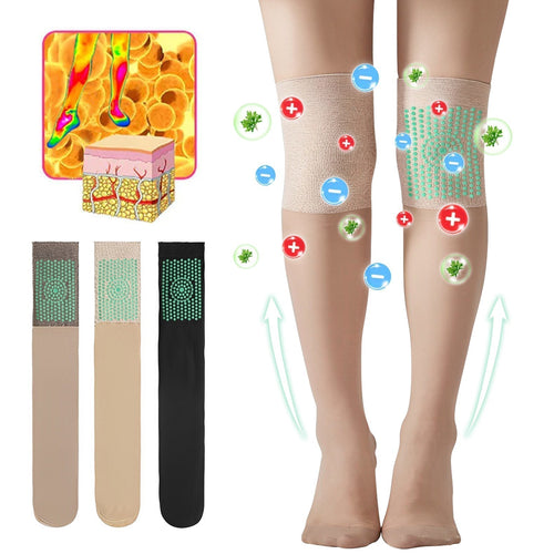 ✨PEARLMOON™ Ionen-Korrektur Lymphatische Entgiftung Langer Schlauch Seidenstrümpfe  (🔥🔥 Begrenztes Angebot, gilt 30 Minuten lang)💥