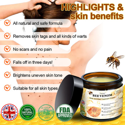 🕊️𝑻𝒖𝒓𝒐𝒏𝒖™  Bee Venom Wart & Tag Removal Cream( skin types) promotion 60% off)Suitable for allLast day
